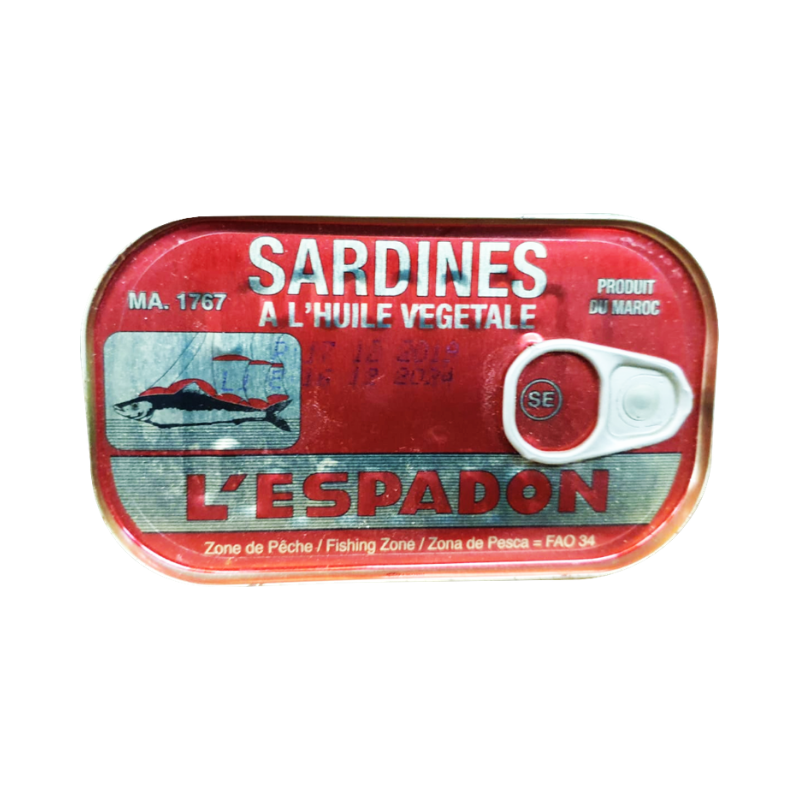 L'espadon Sardines In Veg Oil 125g